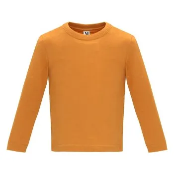 Chlapecké tričko Dětské tričko s dlouhým rukávem Baby, oranžová, Velikost 6M