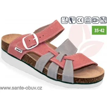Dámská zdravotní obuv SANTÉ N/240/9/37/17/H/K/BP RŮŽOVÁ zdravotní pantofel , RŮŽOVÁ - 39