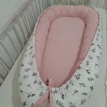 Hnízdečko pro miminko Starorůžové s bylinkami 100 cm ČR