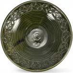 Středověký talíř na polévku, zelený