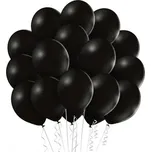 Latexové balónky černé metalické lesklé 40ks