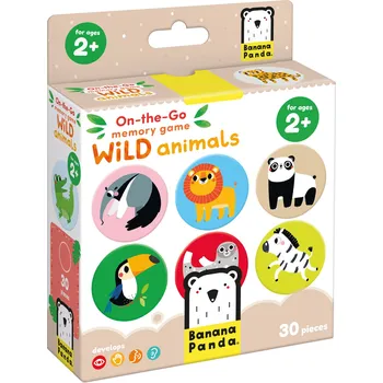 Pexeso Divoká zvířata - cestovní pexeso 2+ | Banana Panda