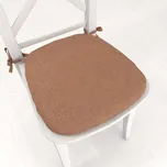 Oblý podsedák BKW-203 Hnědý žíhaný - 39x37x3 cm
