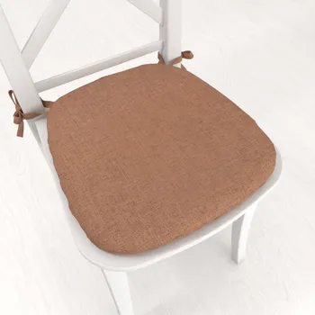 Podsedák Oblý podsedák BKW-203 Hnědý žíhaný - 39x37x3 cm