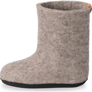 Dívčí sněhule Dětské plstěné termo válenky s voděodolnou podrážkou Tova Boot X High Junior Hnědá 27/28