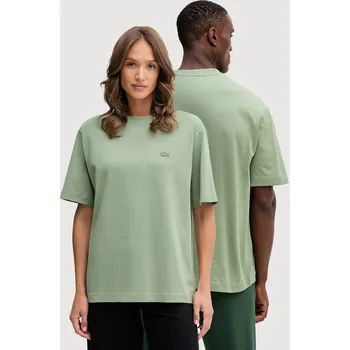 Bavlněné tričko Lacoste TH7744 zelená 77X, vel. XS