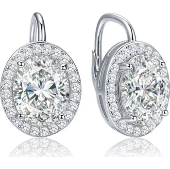 Módní doplněk Luxusní stříbrné náušnice se zirkony