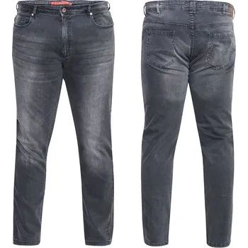 D555 kalhoty pánské BENSON L:32 jeans džíny nadměrná velikost 46 tmavě šedá
