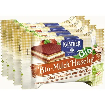 Kastner Mléčné lískooříškové řezy 4x 25 g bio BIO Množství: 1 ks