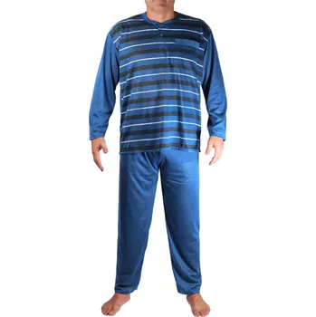 Evžen pánské pyžamo dlouhé nohavice XL modrá