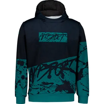 Pánská móda Pánská mikina premium ALTISPORT VOJ/ALM068MI01 ČERNÁ/EMERALD XL