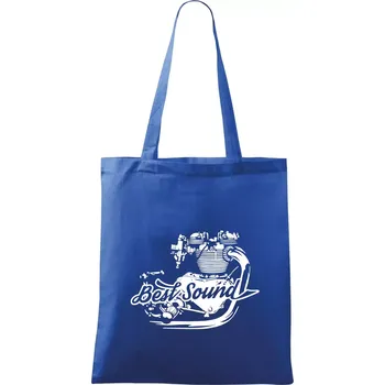 Moto Best Sound - Taška bavlněná - 42 x 38 cm ( Královská modrá )