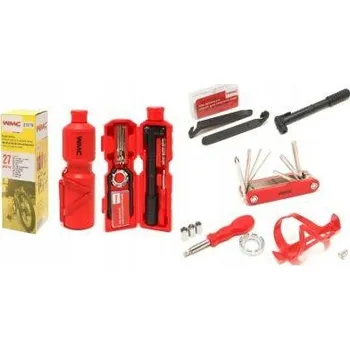 Sada nářadí WMC TOOLS Oprava bicyklu - sada nářadí s lahvičkou 27ks