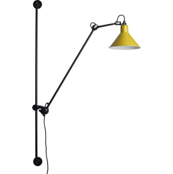 Nástěnné svítidlo DCW éditions Lampe Gras N°214 E14 posuvné nástěnné svítidlo Žlutá / Kužel