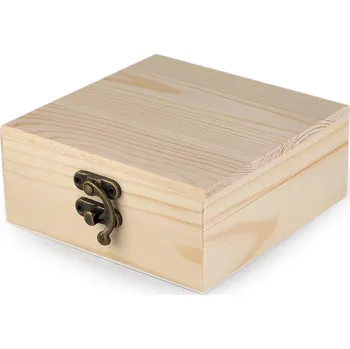 Dárková krabička Dřevěná krabička k dozdobení Balení: 1 ks, Varianta: přírodní - 8591149406607