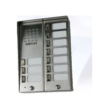 5025/10D - Venkovní panel s 10 tlačítky a krytkou - Miwi-Urmet