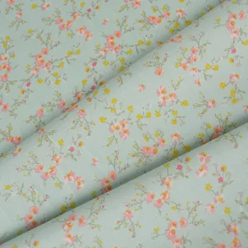 Bavlněný popelín Mimi světle modrý