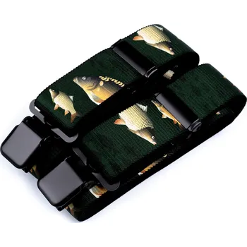 Kšandy Šle rybářské šíře 4 cm délka 120 cm, velké, 2 zelená