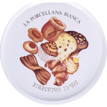 LA PORCELLANA BIANCA Goloserie 26 cm - porcelánový dortový talíř