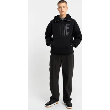 Chlapecká mikina Reporter Young | Chlapecká černá zateplená mikina REGULAR s kapucí a potiskem „FADE“ - Barva ČERNÁ, Velikost 170 253-0551B-59-100-1