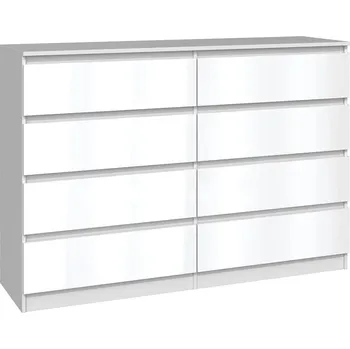 Komoda Komoda Malwa M8 140 Biely/Biely Lesk