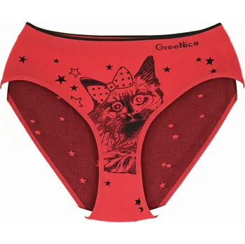 Kalhotky Greenice Dámské bezešvé kalhotky vz. 944 Velikost: S - M, Barva: červená