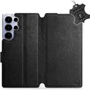 Pouzdro na mobilní telefon Mobiwear Kožené flip pouzdro pro Samsung Galaxy S25 Ultra černé