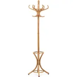 Věšák stojanový dřevěný tmavý dub F-2059 OAK