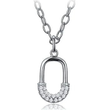 Náhrdelník Luxusní stříbrný náhrdelník se zirkonem