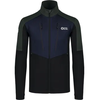 Pánská mikina Pánská powerfleecová mikina NORDBLANC GROAN NBWFM8282 ČERNÁ XXXL