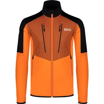 Pánská mikina Pánská powerfleecová mikina NORDBLANC GROAN NBWFM8282 ORANŽOVÁ XXXL