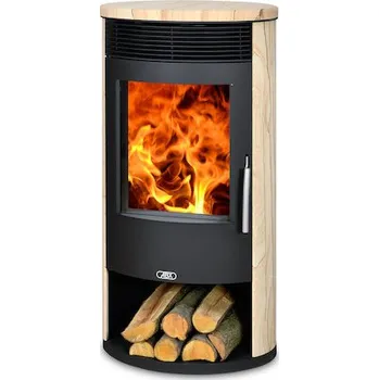 Krbová kamna ABX Tartu 5 II černý a pískovec