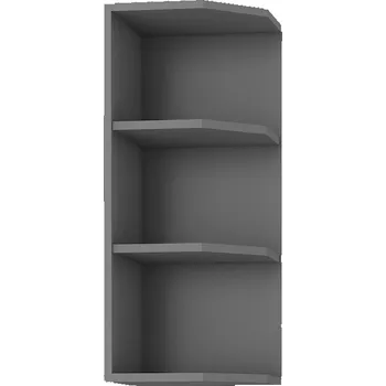 Kuchyňská skříňka Horní rohová skříňka LUNARA - šířka 30 cm, antracit