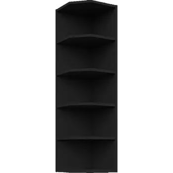 Kuchyňská skříňka Vysoká horní rohová skříňka LUNARA - šířka 30 cm, černá