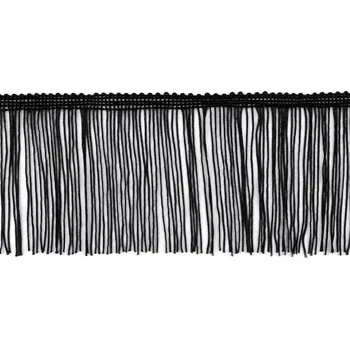 Třásně lesklé šíře 10 cm, barva 2 černá