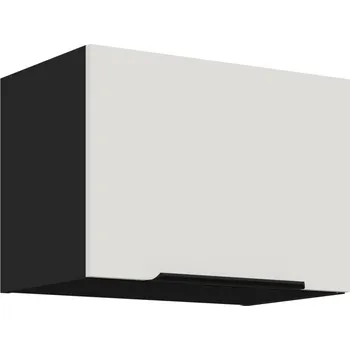 Kuchyňská skříňka Digestořová skříňka LUNARA - šířka 50 cm, bílá / černá