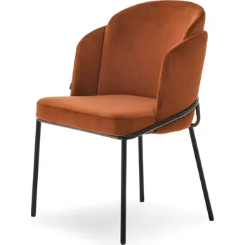 Jídelní židle Designová jídelní židle JAZMIN - měděná / černá