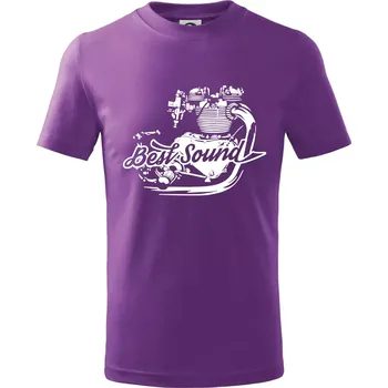 Moto Best Sound - Tričko dětské bavlněné - 158 cm/12 let ( Fialová )