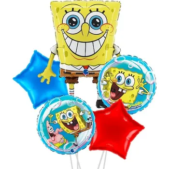 Balónek Sada fóliových balonků SpongeBob, 5 ks