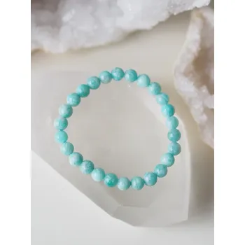 Náramek Amazonit náramek, 6 mm