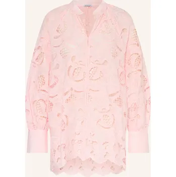 Dámská halenka Mrs & Hugs Dámská Blůza S Krajkou, růžová, 34