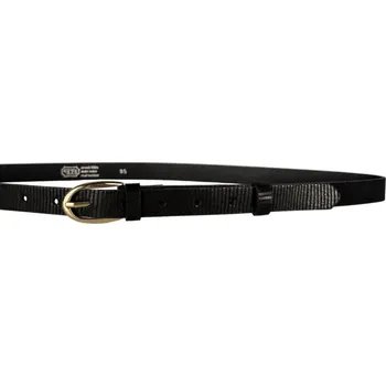 Módní doplněk Dámský kožený opasek 20-205Z-603 černý - 95 cm
