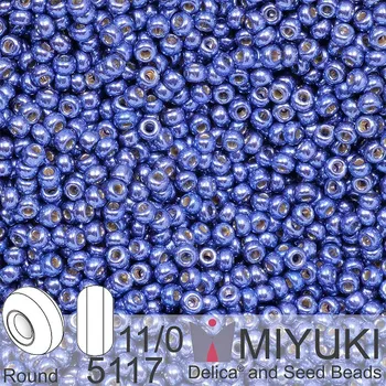 Korálek Korálky Miyuki Round 11/0. Barva 5117 Duracoat Galvanized Mermaid Blue. Balení 5g.