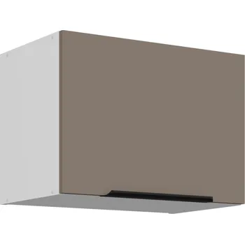 Kuchyňská skříňka Digestořová skříňka LUNARA - šířka 50 cm, tmavě béžová / bílá