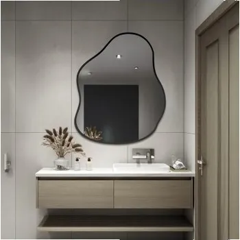 Zrcadlo Zrcadlo v organickém tvaru v rámu - STONE V RÁMU