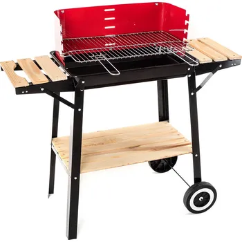 Zahradní gril HAPPY GREEN gril WOOD 53x33x70cm