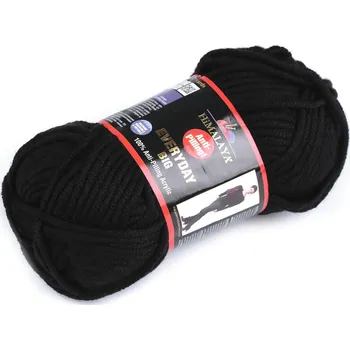 Příze Příze pletací Everyday BIG 100 g, barva 10 (70824) černá