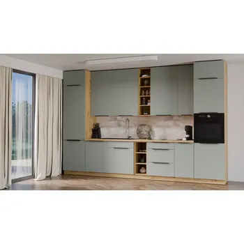 Kuchyňská linka Kuchyňská linka ARIA dub artisan/aquamarine