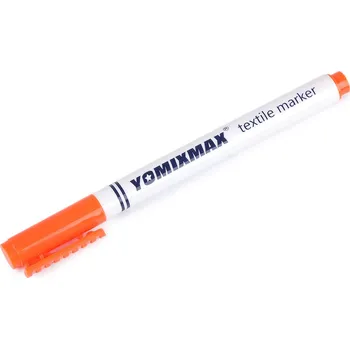 Fixy na textil, malé, 4 oranžová