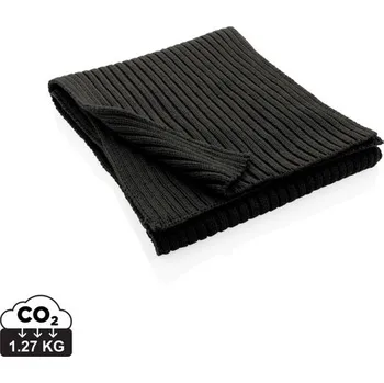 Šála Pletená šála 180x25cm Impact z Polylana® AWARE™ - Černá